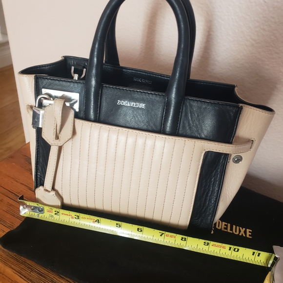 Zadig & Voltaire Black and Cream Bag - Picture 2 of 10